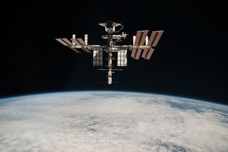 A satellite in space Description automatically generated
