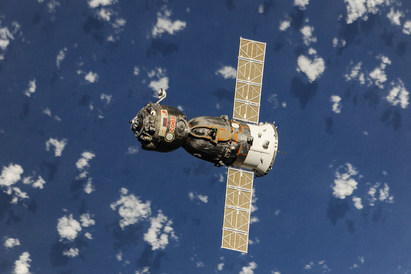 A satellite in space Description automatically generated