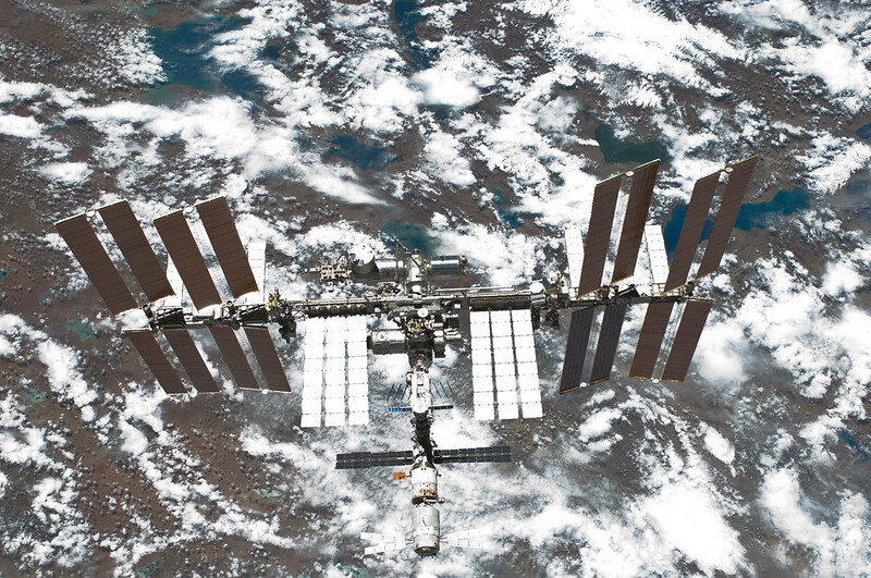 A satellite in space over the snow Description automatically generated