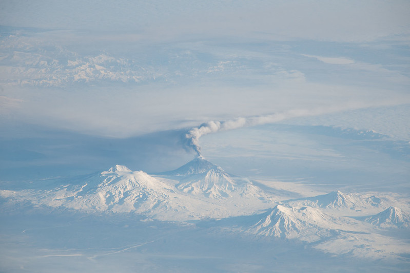 A view of a snow covered mountain Description automatically generated