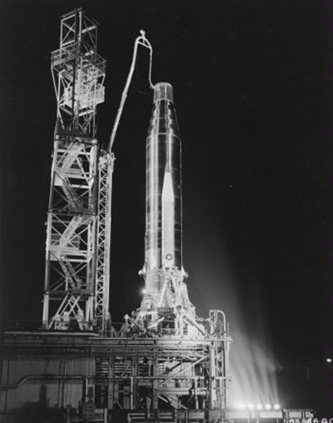 Atlas C On Launch Pad, Photo Courtesy U.S. Air Force