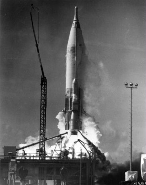 Atlas E Launch, Photo Courtesy U.S. Air Force