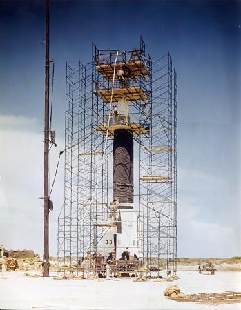 Bumper Launch Preparations At Cape Canaveral. WAC Rocket