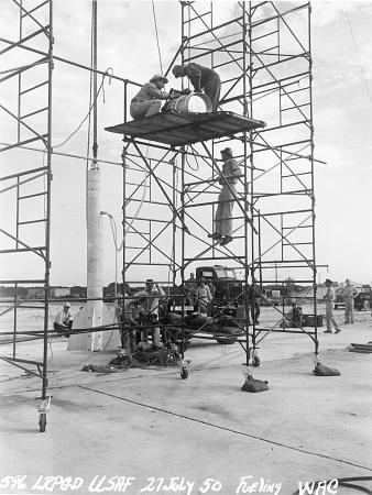 Bumper Launch Preparations At Cape Canaveral. 27 July 1950. Fueling WAC