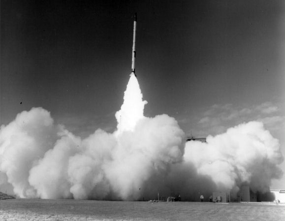 Mercury-Scout Launch, Photo Courtesy NASA