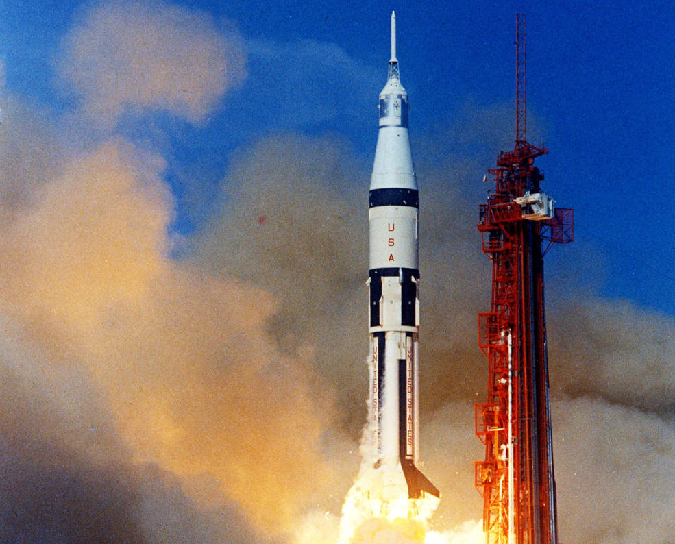Saturn IB Launch, Photo Courtesy NASA