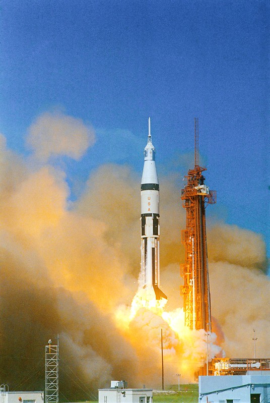 Saturn IB Launch, Photo Courtesy NASA
