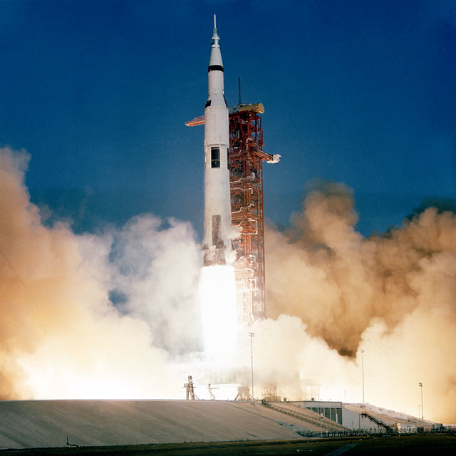 Saturn V Apollo Launch, Photo Courtesy NASA