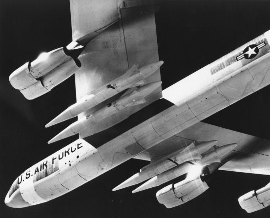 Skybolt Missiles Under B-52 Aircraft, Photo Courtesy U.S. Air Force
