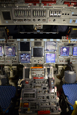 Space Shuttle Cockpit, Photo Courtesy NASA