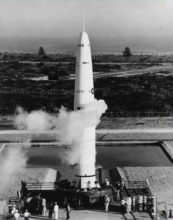 Thor Missile On Launch Pad, Photo Courtesy U.S. Air Force