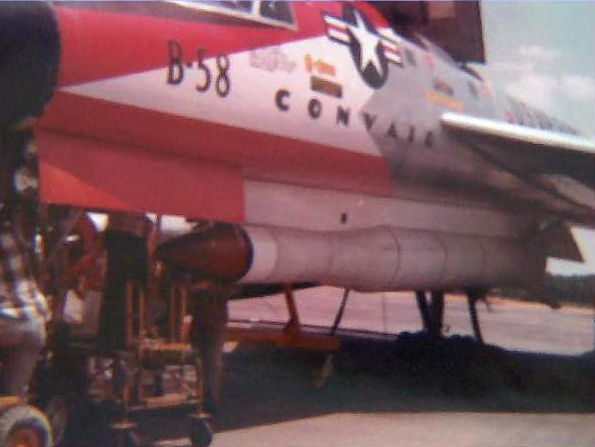 ALBM 199C Under B-58 Hustler, Photo Courtesy U.S. Air Force