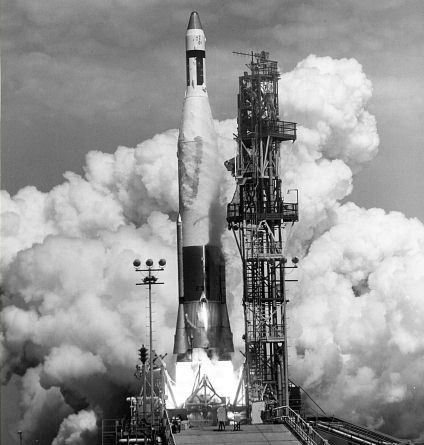Atlas-Agena A Launch, Photo Courtesy NASA