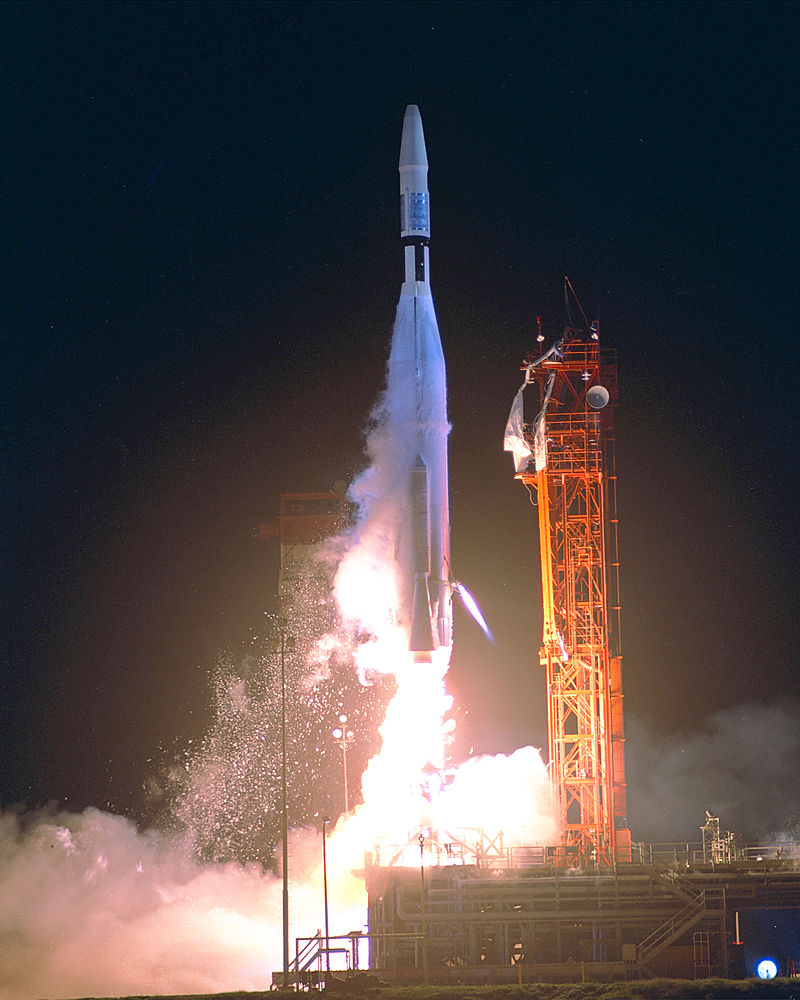 Atlas-Agena B Launch, Photo Courtesy NASA