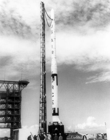 Blue Scout I On Launch Pad, Photo Courtesy U.S. Air Force