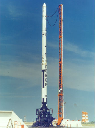 Blue Scout II On Launch Pad, Photo Courtesy U.S. Air Force