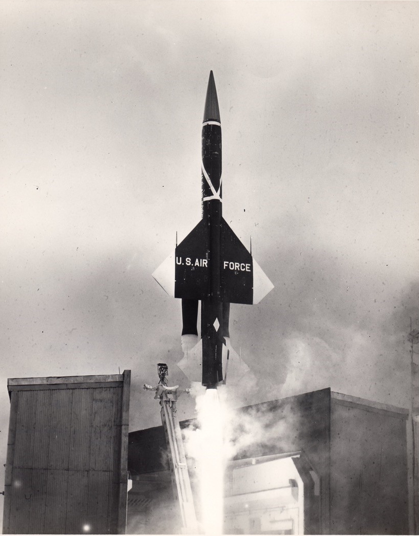 Bomarc Missile From Launch Pad 4A Circa 1958