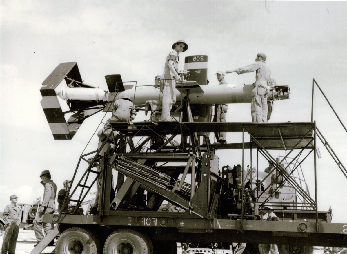 Lark Missile On Launch Pad 3 Circa 1951