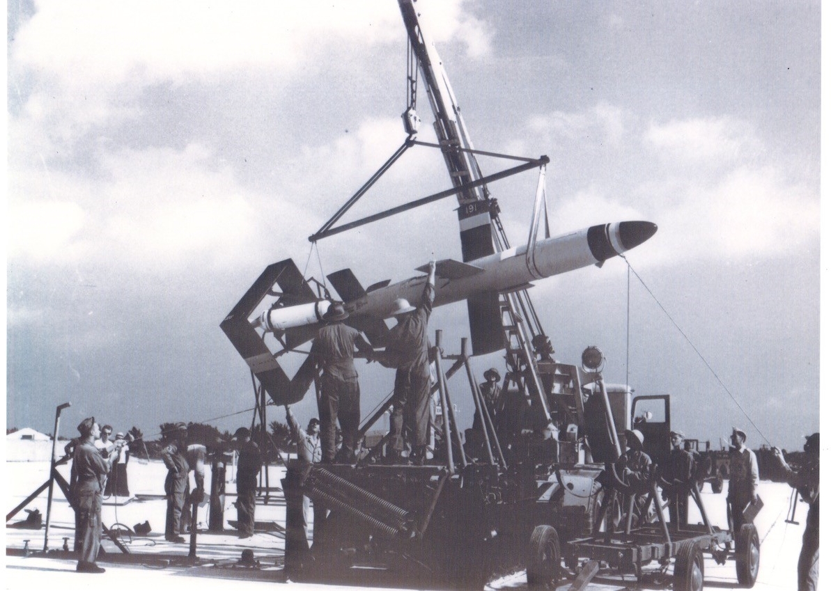 Lark Missile On Launch Pad 3 Circa 1950