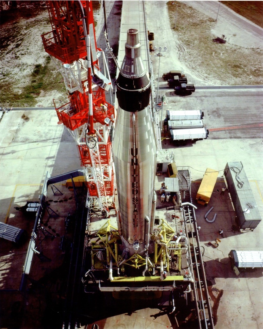 Mercury-Atlas On Launch Pad 14 Circa 1959