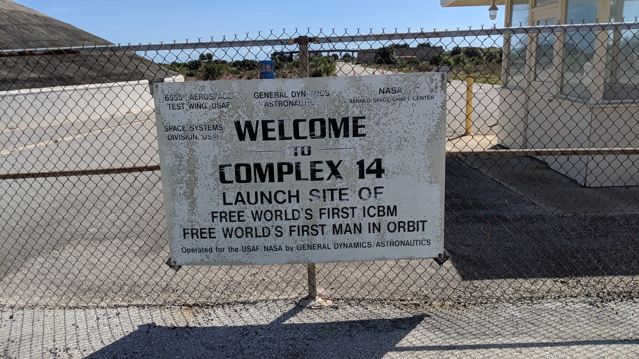 Launch Complex 14 Entrance Sign Circa 2020