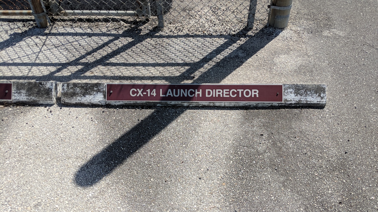 Memorial Parking Space For Complex 14 Launch Director Circa 2020