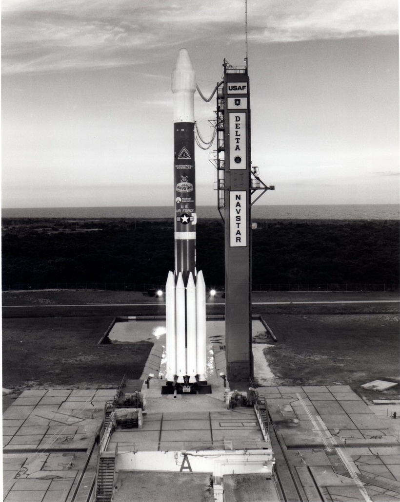 Delta II On Launch Pad 17A Circa 1991