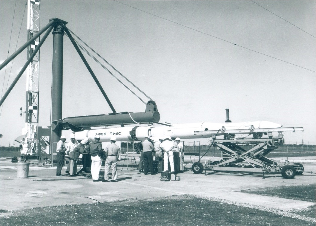 Scout On Launch Pad 18A Circa 1960