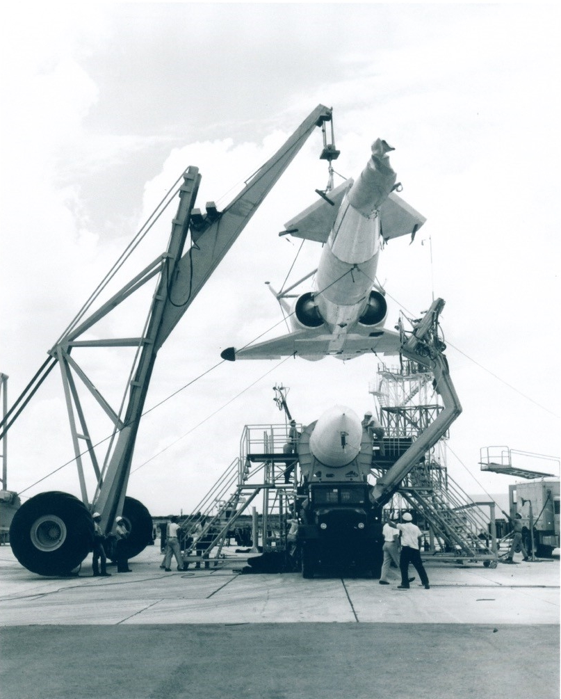 Navaho Missile On Launch Pad 10 Circa 1957
