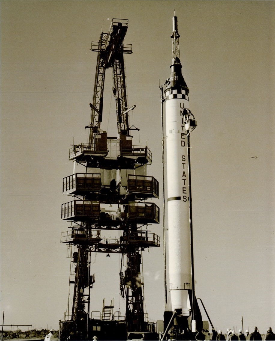 Mercury-Redstone On Launch Pad 5 Circa 1961
