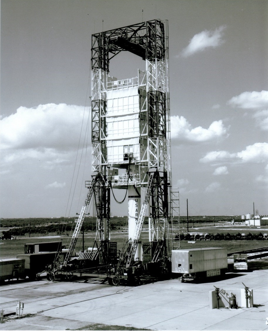Redstone Missile On Launch Pad 6 Circa 1961