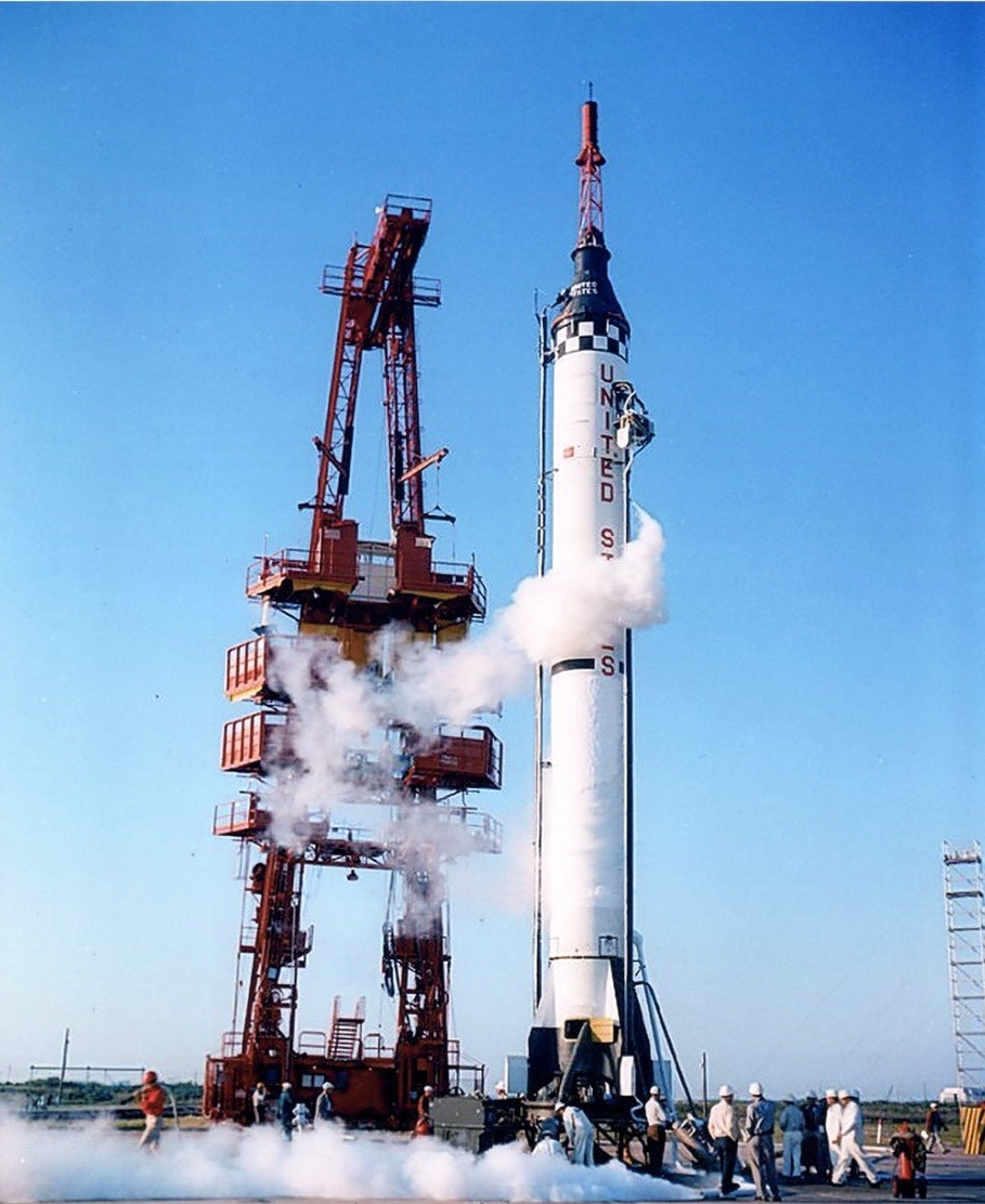 Mercury-Redstone On Launch Pad 5 Circa 1960