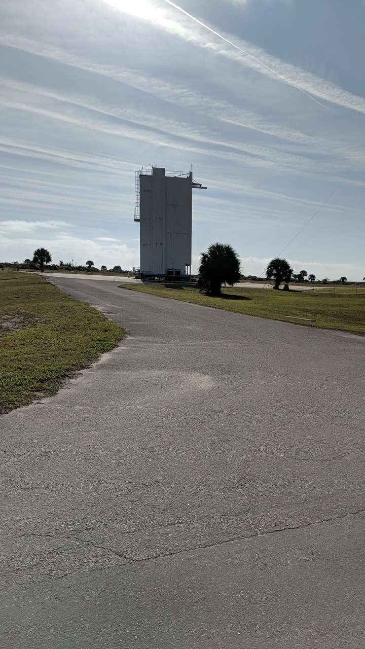 Mobile Service Tower On Launch Pad 25C Circa 2020