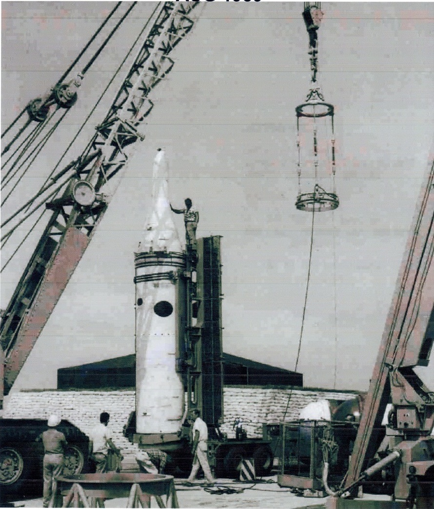 Polaris A1 On Launch Pad 25B Ship Motion Simulator Circa 1959